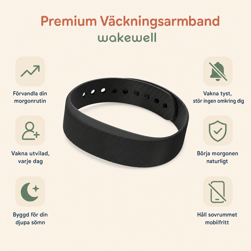 Vakna av vibration, inte av panik.